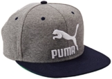 Puma LS ColourBlock SnapBack, Größe:ADULT, Farbe:Medium Gray Heather-peacoat -