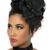 Rockabilly Mini-Zylinder / Fascinator - schwarz -