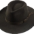 Rollbarer Hut mit breiter Krempe braunes Stoffband in 3 Farben!, Kopfgröße:55;Farben:dunkelbraun -