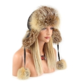 Rotfuchs Mütze Pelzmütze Fliegermütze Fellmütze Polarmütze Russische Mütze Echtfell Pelz Wintermütze Uschanka -