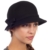 Sakkas EH0621LC - Frauen Jahrgang Stil Wolle Topfhut Bucket Winter Hut with Ribbon Bogen Akzent ( 4 Farben ) - Schwarz/eine Größe -