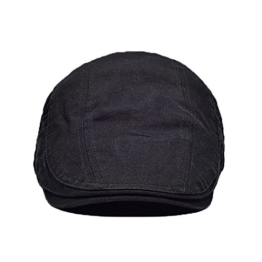 Schiebermütze Flatcaps Casquette Männer Frühling Herbst Sommerhut Schwarz -