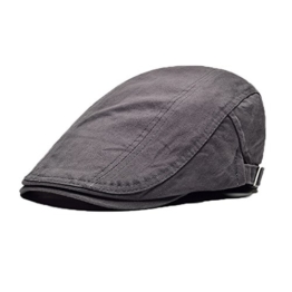 Schiebermütze Flatcaps Casquette Männer Frühling Herbst Sommerhut Grau -