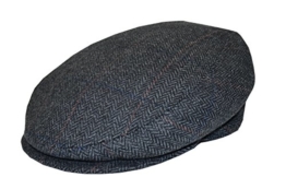 Schirmmütze Herringbone fine in anthrazit oder braun by Balke (59, anthrazit) -