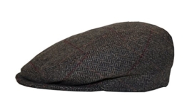 Schirmmütze Herringbone fine in anthrazit oder braun by Balke (60, braun) -