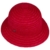 Seeberger Braided Anti-UV Glockenhut Sonnenhut Damenhut Sommerhut Strandhut Hut Glocke Strohhut Sommerhut Sonnenhut (One Size - rot) - 