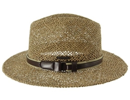 Seeberger Herren Fedora Serie Langeneß, Gr. Medium, Beige (natur 0090) -