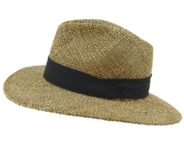 Seeberger Herren Fedoras Serie Franz 568236-0, Gr. One Size, Beige (natur/schwarz 9010) -