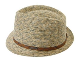 Seeberger Herren Trilby Serie Beppi Mehrfarbig (Sand 0094), X-Large -