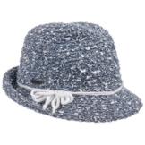 Seeberger Sabina Stofftrilby Trilby Stoffhut Winterhut Damenhut Hut Trilby Winterhut (One Size - blau) -