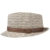 Seeberger Twotone Porkpie Hut Damenhut Stoffhut Sommerhut Sonnenhut Fedora Damenhut Stoffhut (XL/60-61 - beige) - 