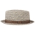 Seeberger Twotone Porkpie Hut Damenhut Stoffhut Sommerhut Sonnenhut Fedora Damenhut Stoffhut (XL/60-61 - beige) -