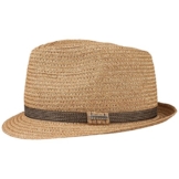 Selden Toyo Trilby Strohhut Sommerhut Strandhut Stetson Herrenhut Sommerhut (L/58-59 - natur) -