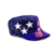 Sense42 Army Cap Damen Herren Stars and Stripes Violett Metallic Cap One Size -