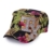 Sense42 Army Cap im Used Look All-Over Flower Design TX mit Strasssteinen Silber Unisex Kappe Schirmmütze One Size -