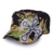 Sense42 Army Cap im Used Look All-Over Flower Design Kreuz mit Strasssteinen Grau Unisex Kappe Schirmmütze One Size -