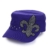 Sense42 Army Cap im Used Look Strass besetzte Fleur de Lis Violett Unisex Kappe Schirmmütze One Size -