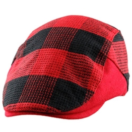 Shanxing Flatcap Schirmmütze Wollmütze Schiebermütze Wintermütze Gatsby Kappe für Herren und Damen -