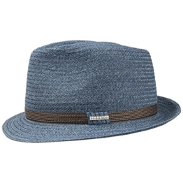 Shields Toyo Hut Sonnenhut Sommerhut Trilby Strandhut Hut Strohhut Stetson Sonnenhut Strohhut (XL/60-61 - blau) -