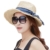 SIGGI beige raffia Stroh Sonnenhüte UPF 50 Sonnen Shade Strand Luffy Fedora Damen breite Krempe -