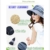 SIGGI beiger klappbarer Sonnenhut Sommerhut Sun Shade Hut Sonnenschutz mit für Frauen mit breite Krempe - 