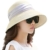 SIGGI beiger klappbarer Sonnenhut Sommerhut Sun Shade Hut Sonnenschutz mit für Frauen mit breite Krempe -