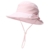 SIGGI Damen faltbarer Sonnenhut UPF 50+ Breite Krempe mit Kinnriemen rosa - 