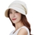 SIGGI Damen Faltbarer Sonnenhut mit Visor UPF 50+ beige Baumwolle -