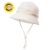 SIGGI Damen faltbarer Sonnenhut Sommerhut Bucket UPF 50+ mit Kinnriemen beige - 