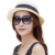 SIGGI Damen Strandhut Boater Sonnenhüte mit Schleife sahne - 