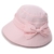 SIGGI faltbarer Bucket Sonnenhut breite Krempe mit Schleife Damen Rosa -