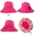SIGGI faltbarer Sonnenhut Damen UPF 50 + breite Krempe mit Sonnenschutz rose - 