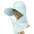 SIGGI Sommerhut Strand Sun Shade mit Nackenschutz Damen breite Krempe mintgrün -