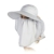 SIGGI Sommerhut Strand Sun Shade mit Gesichtsmaske Damen breite Krempe grau -