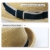 SIGGI unisex Sonnenhut Stroh Panama Fedora Strandhut Kurze Krempe beige - 