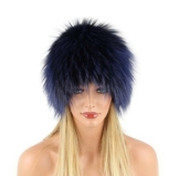 Silberfuchs Mütze Pelzmütze Fellmütze Fuchs Wintermütze Oversizemütze Beanie Fox Kappe Pelzkappe -