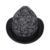 Smile YKK Hübsch Trilby Hut Mode Modisch Jazz Hut Damen Herren Fedora Hut Schwarz - 