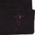 Sojoco Strickmütze, Men and Women, veredelt mit Swarovski Elements Kristallen (Doppelkreuz in der Farbe Fuchsia/pink), One Size, Farbe: schwarz - 