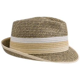 Sommerhut Sonnenhut Strandhut Summertime Trilby Hut Melange Sonnenhut Strohhut (59 cm - braun) -