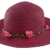 Sonia Originelli Stohhut Damen Blumen Sommer Hut Cap Sonnenhut C007-Flower (Berry) -