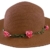 Sonia Originelli Stohhut Damen Blumen Sommer Hut Cap Sonnenhut C007-Flower (Cappucino) -