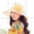 Sonnenschutz Haut Hut weiblichen Sommer Sonnenhut Spitze Blumen faltbar Sonnenhut Winddicht Hut Frauen Anti-UV-Hüte Damen Strand Hut großen Hut (Pink) - 