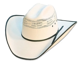 Stars & Stripes Strohhut Cowboyhut Ashton creme weiß (55, weiß) -
