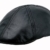 Sterkowski Echt Leder Schiebermütze Duckbill Schlägermütze Flat Cap 59 cm Schwarz - 