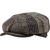 Sterkowski Harris Tweed Schiebermütze 8 Panel Gatsby Schlägermütze Flat Cap 58 Braun - 