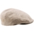 Sterkowski Sommer 100% Leinen Super Leicht Schiebermütze Flat Cap 57 cm Beige -