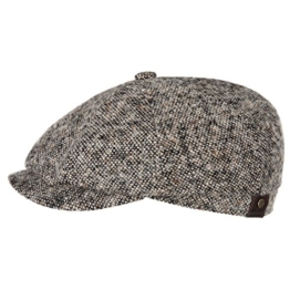 Stetson Art. Tweedmütze braun Kappe Schurwolle Schiebermütze (63=XXL) -