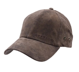 Stetson - Baseballcap Herren RawLeinengs Pig Skin - cuir-62 -