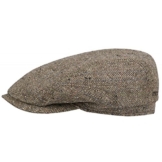 Stetson Belfast Silk Schirmmütze Seidenkappe Herringbone Cap (63 cm - dunkelbraun) -