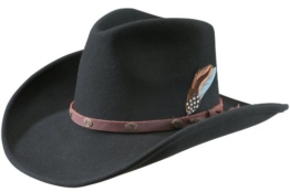 Stetson Belton Cowboyhut Western Filzhut VitaFELT - schwarz XL/60-61 -